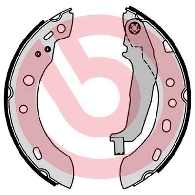 BREMBO S 56 551 Brake Shoe Set
