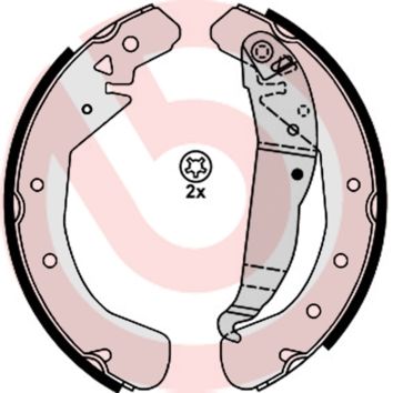 BREMBO S 59 525 Brake Shoe Set