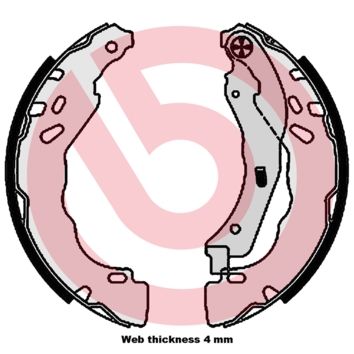 BREMBO S 61 544 Brake Shoe Set