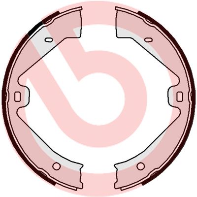 Brake Shoe Set, parking brake BREMBO S 65 505