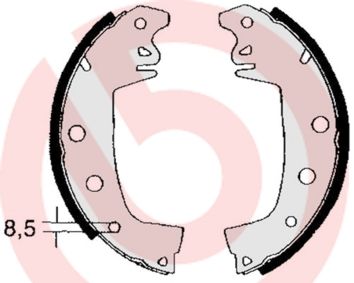 BREMBO S 68 503 Brake Shoe Set