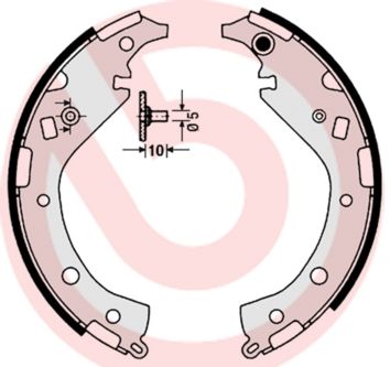 BREMBO S 83 549 Brake Shoe Set