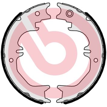 BREMBO S 83 563 Brake Shoe Set, parking brake