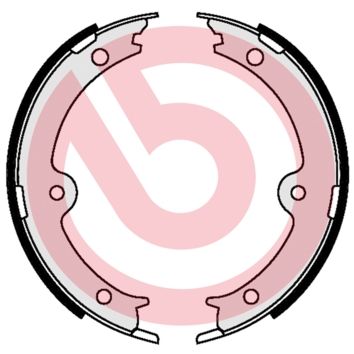Brake Shoe Set, parking brake BREMBO S 83 564