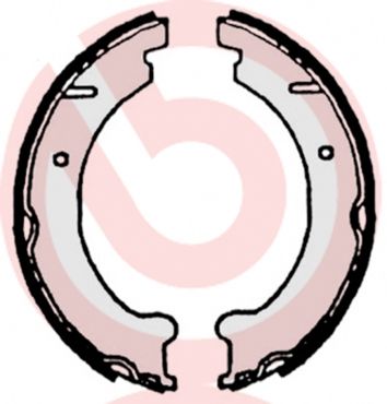 BREMBO S 86 509 Brake Shoe Set, parking brake