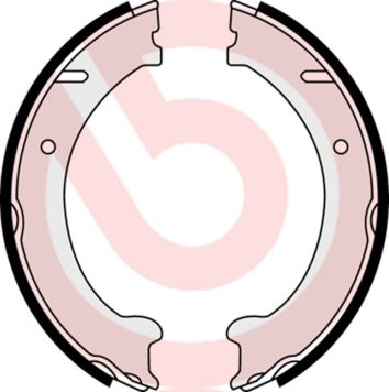 Brake Shoe Set, parking brake BREMBO S 86 510