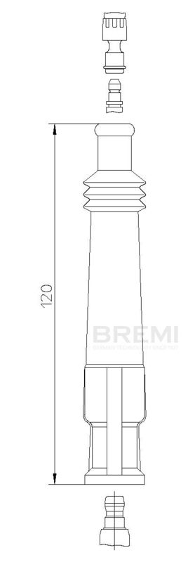 BREMI 13226/5 Plug, spark plug