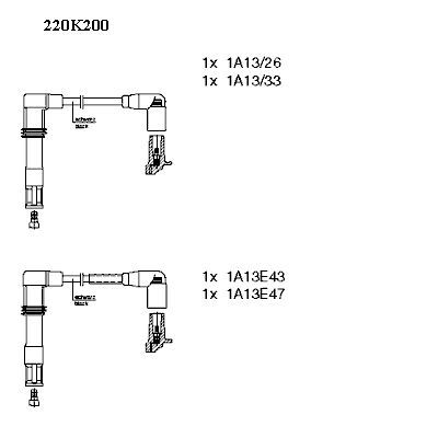 Ignition Cable Kit BREMI 220K200