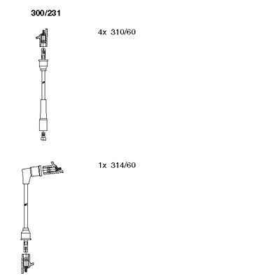 Ignition Cable Kit BREMI 300/231