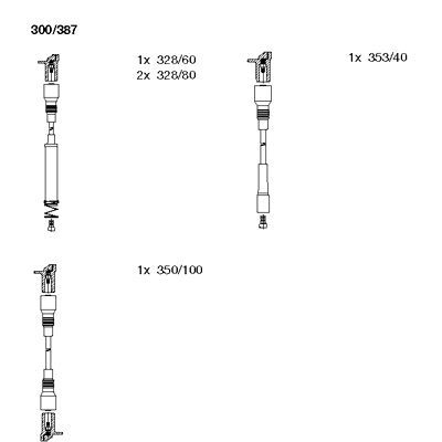 Ignition Cable Kit BREMI 300/387
