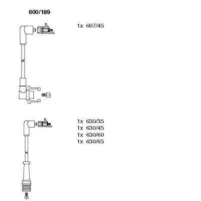 BREMI 600/189 Ignition Cable Kit