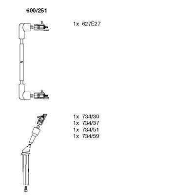 Ignition Cable Kit BREMI 600/251