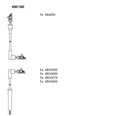 Ignition Cable Kit BREMI 800/182