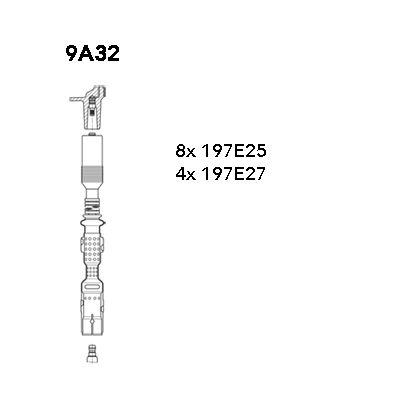 Ignition Cable Kit BREMI 9A32