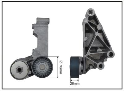 Tensioner Lever, V-ribbed belt CAFFARO 100188SP