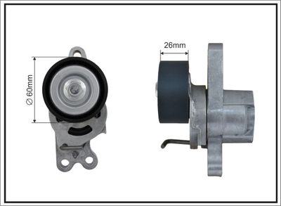 Tensioner Lever, V-ribbed belt CAFFARO 100394SP