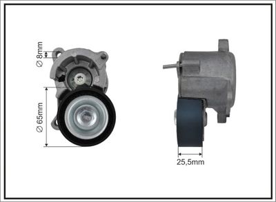 Tensioner Lever, V-ribbed belt CAFFARO 100500SP
