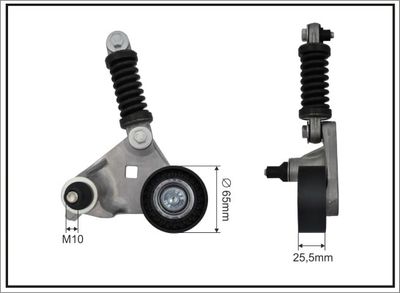 Tensioner Lever, V-ribbed belt CAFFARO 100597SP