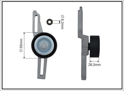 Tensioner Lever, V-ribbed belt CAFFARO 101311SP