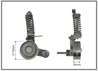 Tensioner Lever, V-ribbed belt CAFFARO 101695SP