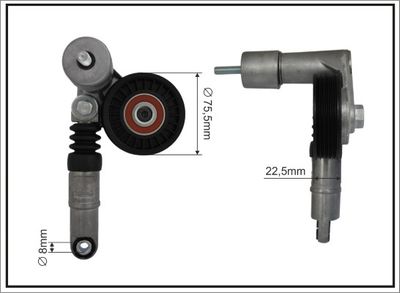 Tensioner Lever, V-ribbed belt CAFFARO 108222SP