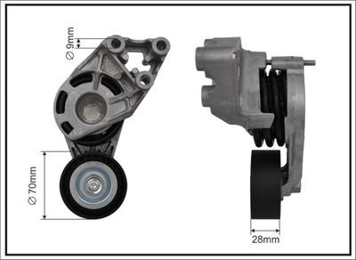 Tensioner Lever, V-ribbed belt CAFFARO 118087SP