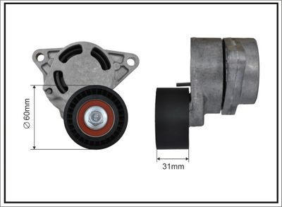 Tensioner Lever, V-ribbed belt CAFFARO 118700SP