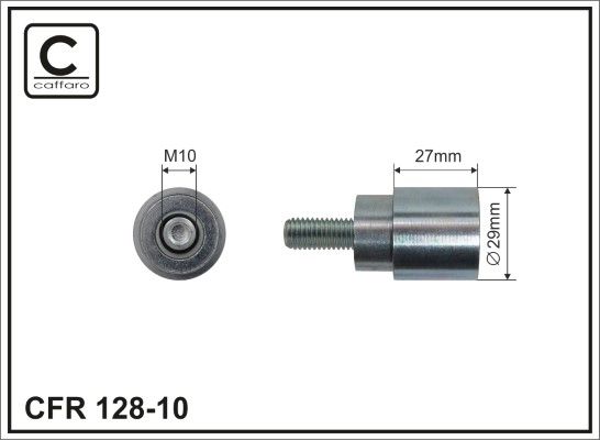 CAFFARO 128-10 Deflection Pulley/Guide Pulley, timing belt