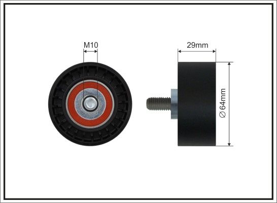 CAFFARO 13-08 Deflection Pulley/Guide Pulley, timing belt