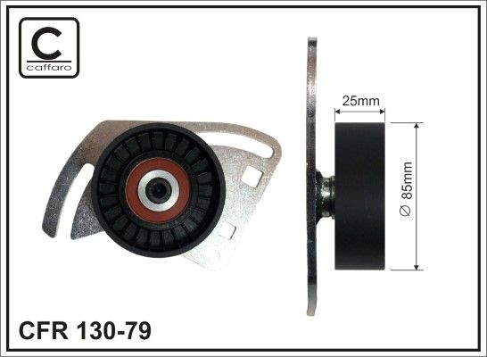 CAFFARO 130-79 Belt Tensioner, V-ribbed belt