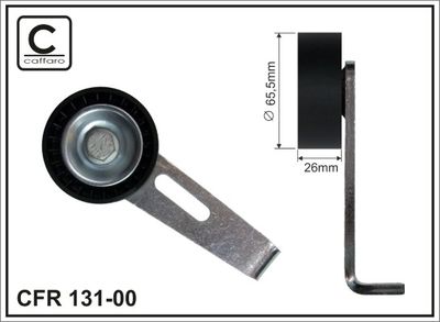 Belt Tensioner, V-ribbed belt CAFFARO 131-00
