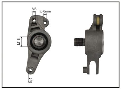 Tensioner Lever, V-ribbed belt CAFFARO 131205SP