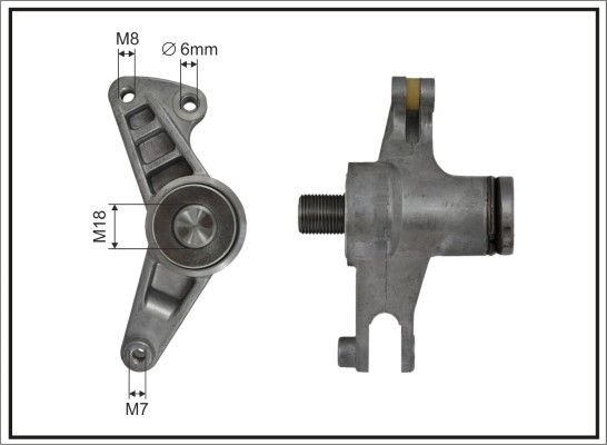 CAFFARO 131207SP Tensioner Lever, V-ribbed belt