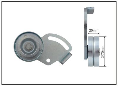 Belt Tensioner, V-ribbed belt CAFFARO 132-00