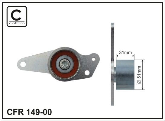 CAFFARO 149-00 Tensioner, timing belt