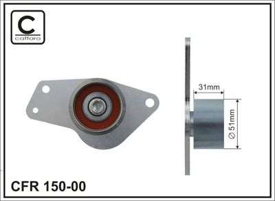 Tensioner, timing belt CAFFARO 150-00