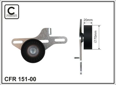 Belt Tensioner, V-ribbed belt CAFFARO 151-00