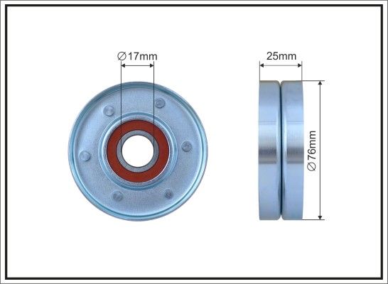 CAFFARO 171-00 Tensioner Pulley, V-ribbed belt