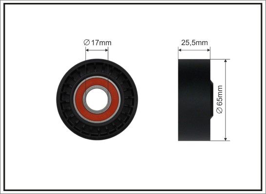 CAFFARO 191-00 Tensioner Pulley, V-ribbed belt
