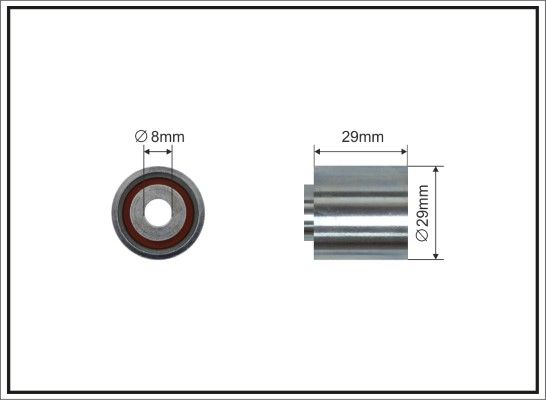 CAFFARO 217-94 Deflection Pulley/Guide Pulley, timing belt