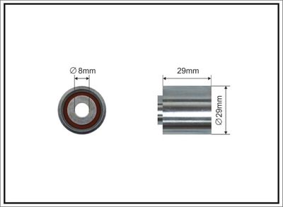 Deflection Pulley/Guide Pulley, timing belt CAFFARO 217-94
