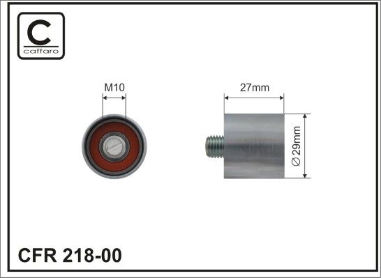 CAFFARO 218-00 Tensioner Pulley, timing belt
