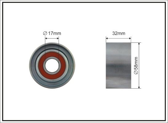 CAFFARO 224-101 Tensioner Pulley, timing belt