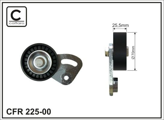 CAFFARO 225-00 Belt Tensioner, V-ribbed belt