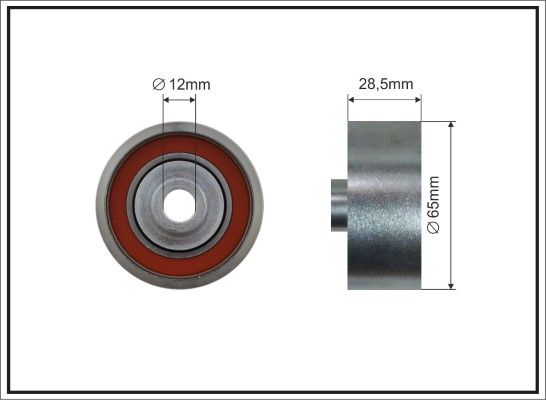 CAFFARO 227-108 Deflection/Guide Pulley, V-ribbed belt