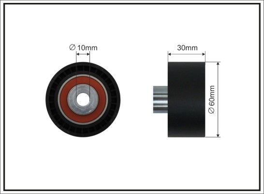CAFFARO 23-57 Deflection Pulley/Guide Pulley, timing belt