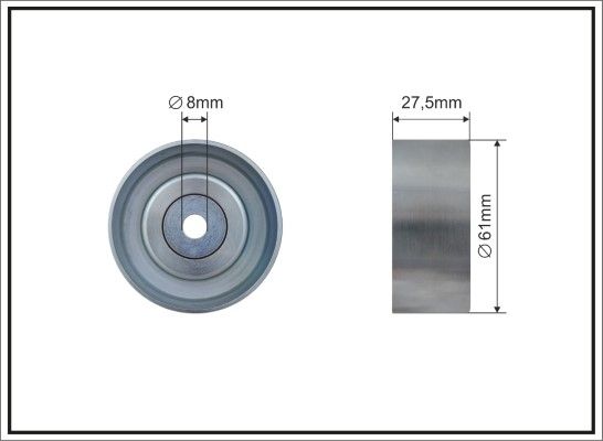 CAFFARO 230-22 Deflection Pulley/Guide Pulley, timing belt