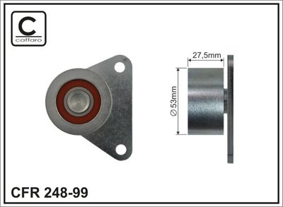 Tensioner, timing belt CAFFARO 248-99