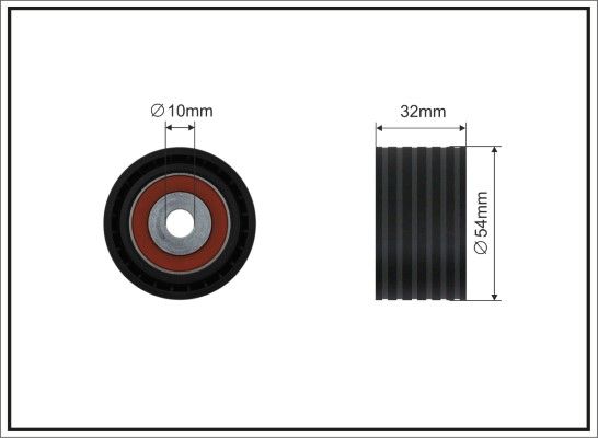 CAFFARO 26-26 Deflection Pulley/Guide Pulley, timing belt