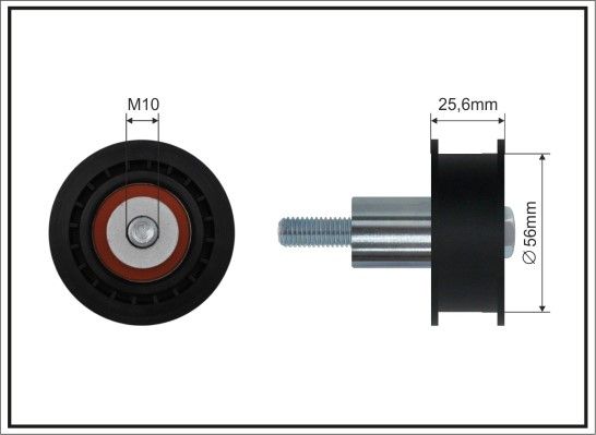 CAFFARO 27-48 Deflection Pulley/Guide Pulley, timing belt